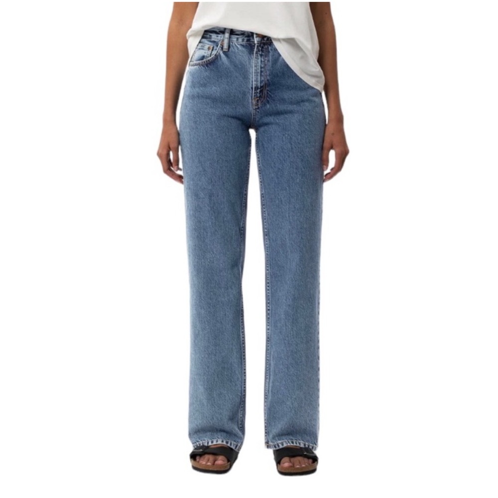 NWT Nudie Jeans Wide Leg High Waist Loose/Relaxed Fit Tall Long Sz 30x34